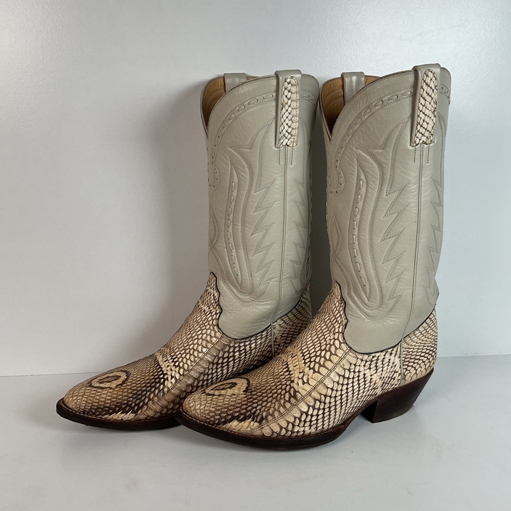 Vintage Decktiles Monocle Cobra Cowboy Boots | Head Cut | Handmade | Exotic | 11